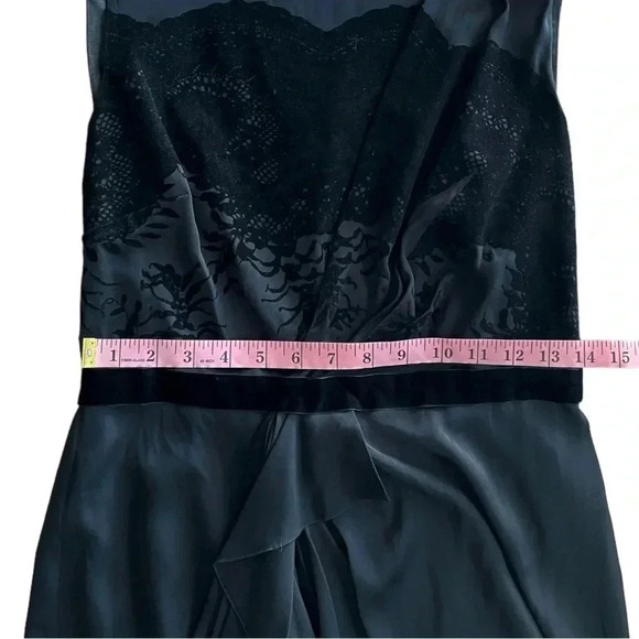 ELIE TAHARI Mally Black Silk Blend Sleeveless Dress sz S Style ER1RM600 Short - Picture 7 of 13